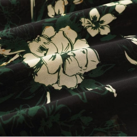 Floral Open Front Plus Size Kimono Beach Cover-up - Picture 6 of 13